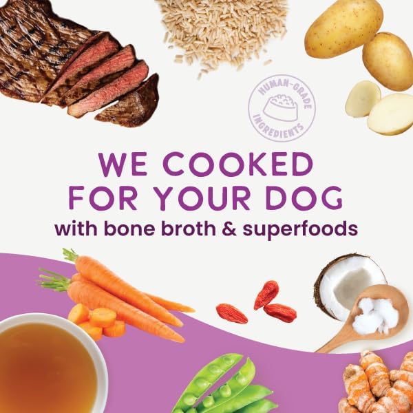 Health Extension Gently Cooked Beef & Potato Dog Food, Human-Grade & Shelf-Stable with Superfoods, Supports Digestion, Immunity, Skin & Coat, 3 oz Pouch (Pack of 20)