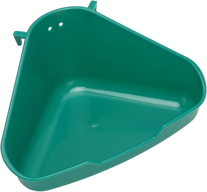 Small Animal Corner Litter Box, Fanshaped Rabbit Litter Box Odorless Reinforced Sturdy for Guinea Pigs (Small)