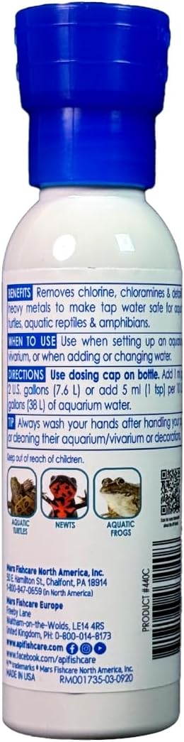 API TURTLE WATER CONDITIONER Water Conditioner 4-Ounce Bottle