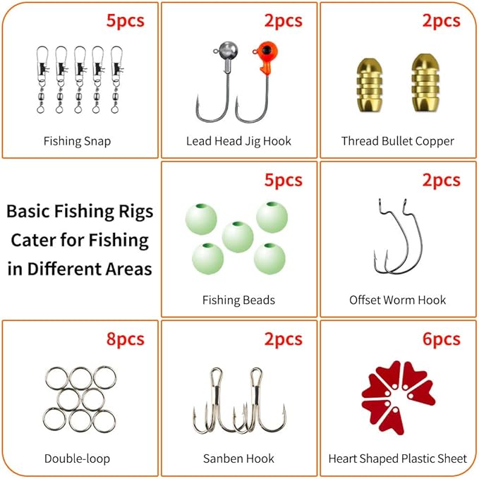 GOANDO Fishing Lures Kit for Freshwater Bait Tackle Kit for Bass Trout Salmon Fishing Accessories Tackle Box Including Spoon Lures Soft Plastic Worms Fishing Gifts
