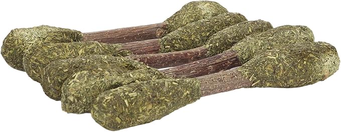 Rabbit Chew Sticks Teeth Cleaning Toy Alfalfa Grass Hamster Chew Toy Care for Small Animals