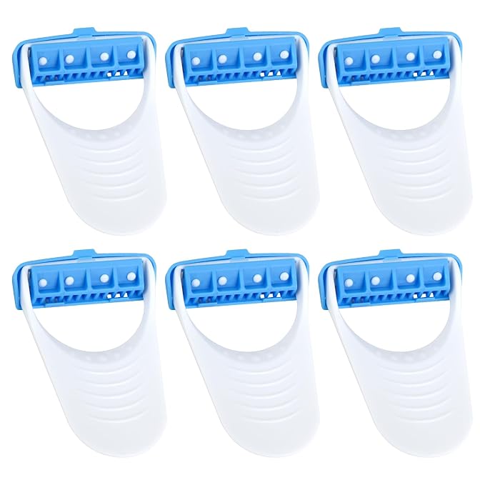 6 PCS Disposable Horse Grooming Razors, Stainless Steel Blade Detail Trimmers for Mane/Tail & Face Whiskers, Handheld Single‑Use Grooming Tools for Equine Care