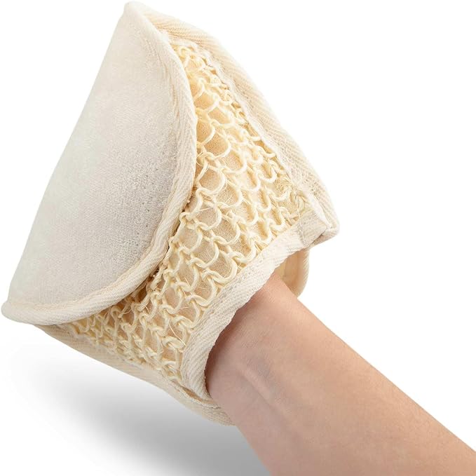 Jeffers Equine Double Sided Sisal & Microfiber Face Mitt for Horses – Horse Grooming Mitt, Horse Care Tool, Barn & Stable Grooming, Sensitive Areas, Exfoliating, Polishing, Cleaning -8" L x 6" W