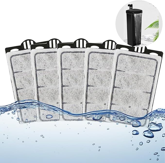 Small Aquarium Filter 5 PCS Replacement Plates, Turtle Tank Filter Cartridges, Fish Tank Filter Sponges, Suitable for 3.5W Low-Water Filter