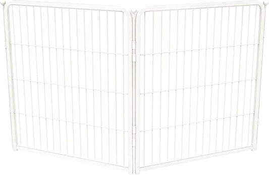 FXW Homeplus Unleashed Indoor Dog Playpen - Stress-Free and Safe Play, Heavy Duty 32 Inch 2 Panels Dog Pen for Puppy and Small Dogs, White│Patented