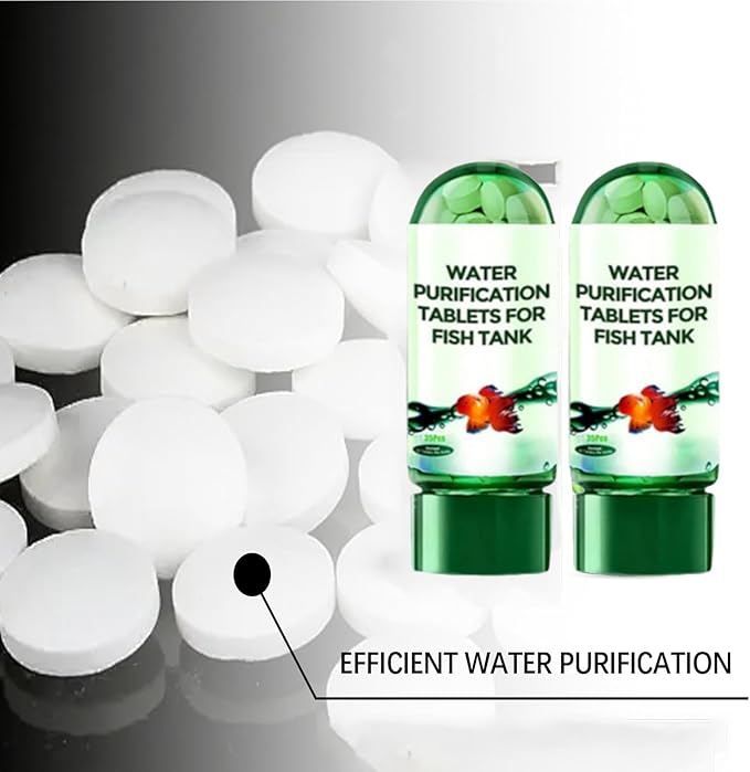 Powerful Aquarium Water Purification Tablet,Water Purification Tablets for Fish Tank,Remover for Fish Tank, Aquarium Remover (5pcs)