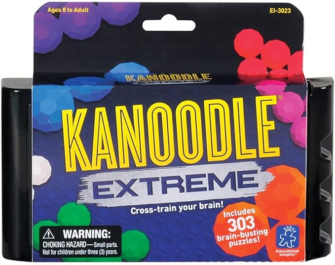 Educational Insights Kanoodle Extreme - 3D Brain Teaser Puzzles for Kids, Spatial Puzzle Games for Adults, Teens and Kids, Problem Solving Toys and Logic Puzzles, Single Player Games