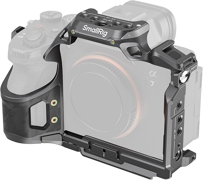 SmallRig A7 V / A7R V / A7 IV Rhinoceros Cage for Sony Alpha 7 V/Alpha 7R V/Alpha 7 IV/Alpha 7S III/Alpha 7R IV, New Sleek & Streamlined Design