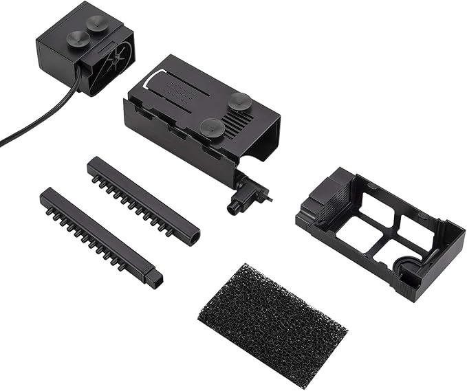 hygger 110GPH 7W Aquarium Power Filter Pump, Water Flow Adjustable, for 2-8 Gallon Fish Tank