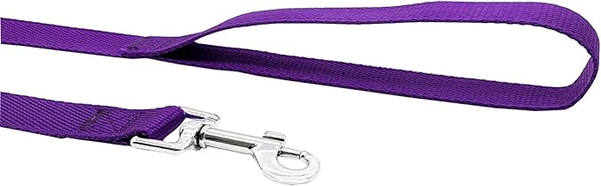 Nylon Training Dog Leash for Small Medium Large Dogs, 15ft 20ft 30ft 50ft Long Leash Dog/Puppy Lead for Obedience Recall Training, Camping (30ft, Purple)