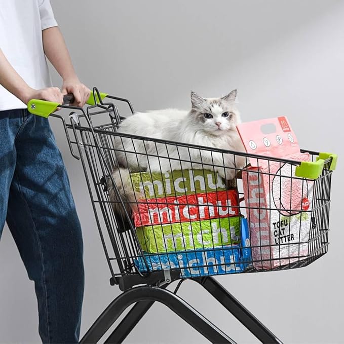 Michu Tofu Cat Litter Natural Clumping Tofu Cat Litter, Fast Clumping and Easily Scoop-able 5.5lb/88oz 5 Scents - Original, 2 Pack