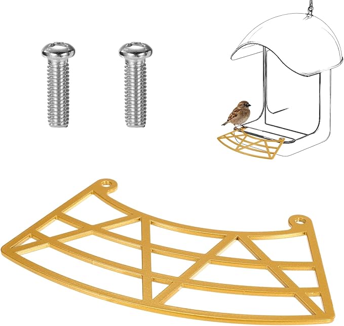 Bird Feeder Perch Extender, Durable Bird Feeder Perch Extensions with Screws Feeding Add-on Accessory Replacement Parts for Attracting Multiple Birds & Perfect Photo Shots