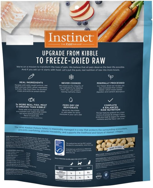 Instinct Freeze Dried Raw Meals, Natural Cat Food, Surf & Turf, 24 oz. Bag