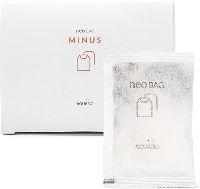 Aquario Neo Minus - Aquarium Filter Media - Harmful Negative Ion Adsorption, Phosphate Remover and Nitrate Remover for Aquarium Freshwater, Ideal for Aquatic Habitats - 8-Count Bags