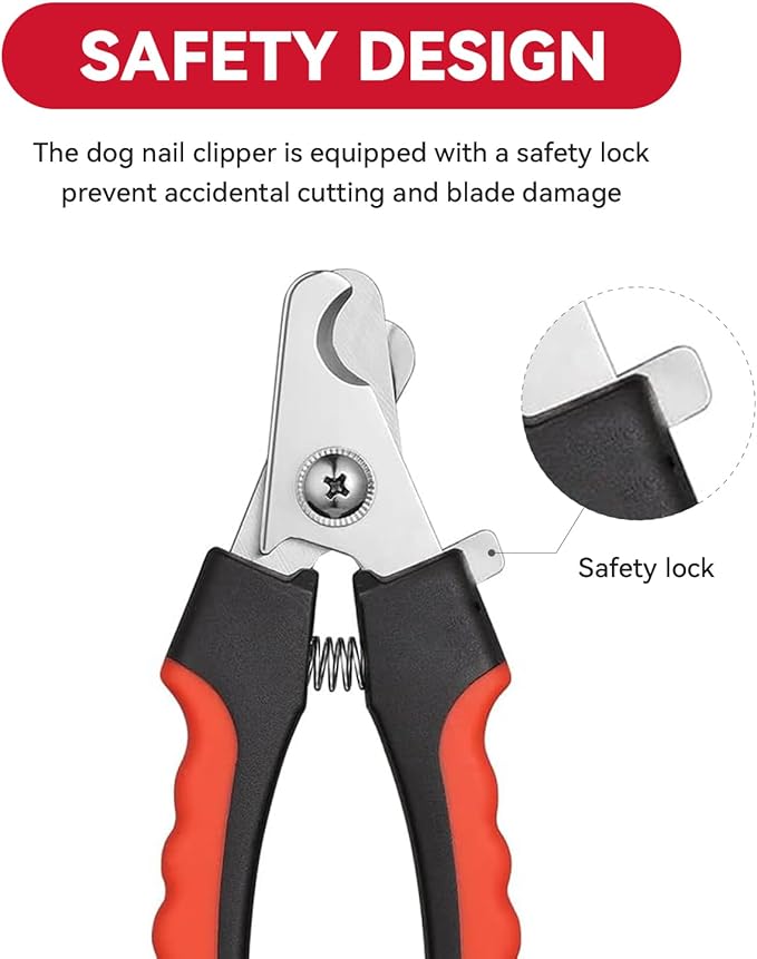 4.72 inch Dog Nail Clippers for Small Dogs, Ultra Sharp Stainless Cat Nail Clippers with Guard for Dogs, Cats, Rabbits and Guinea Pigs, Free Nail File(B Style)