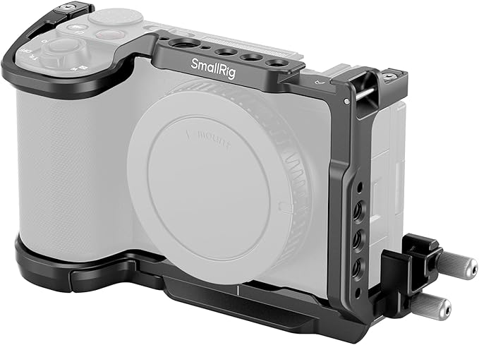 SmallRig ZV-E10 II Cage Kit for Sony ZV-E10 II with Cable Clamp for HDMI, Built-in Quick Release Plate for Arca, Cold Shoe and 3/8''-16 Threaded Holes, Full Access - 4867