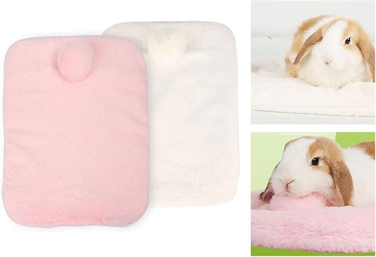 Small Animal Bed Mat Pet Cushion Cage Accessories Toy for Rabbits Hamster Plush Bedding for Chipmunks Winter Use Plush