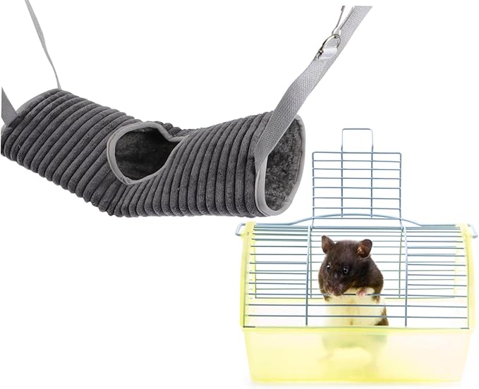 SUPVOX Hanging Hammock for Small Animals Ferret Plush Soft and Breathable Pet Tunnel