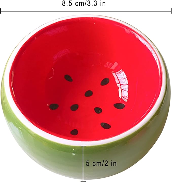 2 Pack Hamster Bowl Ceramic Prevent Chewing Feeding Bowl Guinea Pig Water Small Animal Food Dish for Syrian Hamster Rabbit Gerbil Chichilla Hedgehog Sugar Glider Rat
