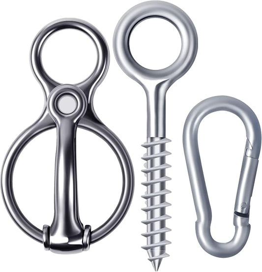 Martx Blocker tie Ring for Horses,Horse tack and Supplies Horse Accessories,Horse tie Ring Prevents Horses from Pulling Back Sturdy Stainless Stee