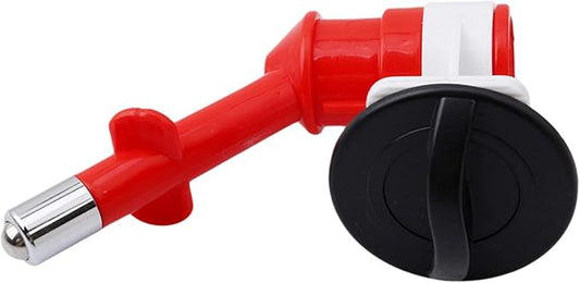 Sevenfly 1Pcs Pet Water Dispenser Nozzle Dogs Cats Water Feeder Nozzle No-Drip Water Dispenser Fountain Bottle Head Anti-Leaking Pet Hanging Drinking Nozzle, Red
