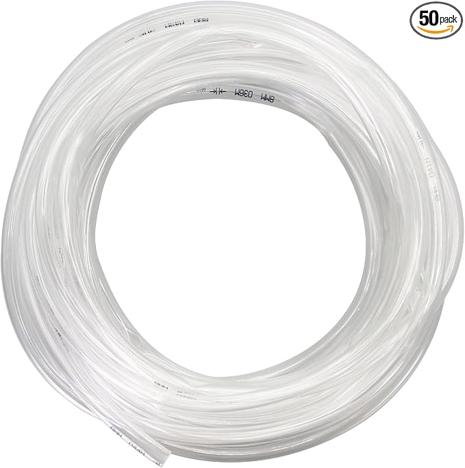 50PCS Automatic Water Rabbit Nipple Drinker Feeders for Rabbit Guinea Pig Ferret Rat Mouse Poultry Watering System (5/16" ID PVC Tubing, 32 Feet)