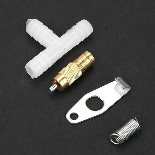 10pcs Set Pet Water Feeder, Stainless Steel Automatic Nipple Waterer Poultry Fountains & Waterers for Bunny Rat Rabbit Ferrets (Round Mouth White)