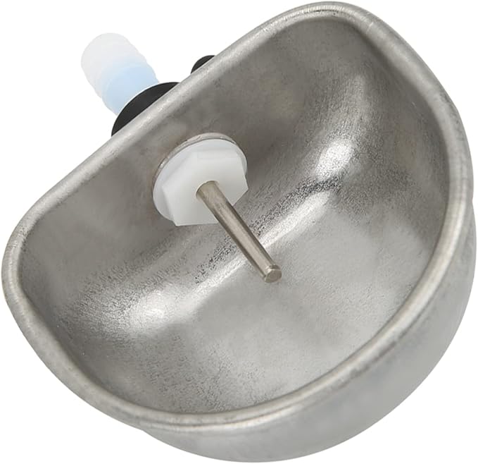 Rabbit Drinking Water Bowl, 10PCS Nipple Drinker, 3.54x2.60x1.18in Stainless Steel Rabbit Water Feeder, Anti Scratch, Removable Hanging Pet Cage Water Bowl