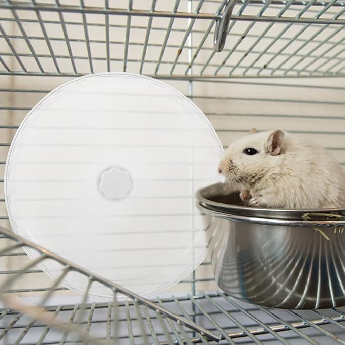 Toddmomy Silent Hamster Running Wheel Large 12-Inch Exercise Wheel for Hamsters Chinchillas Gerbils Sturdy Crystal Design Dual Bearings for Smooth Operation