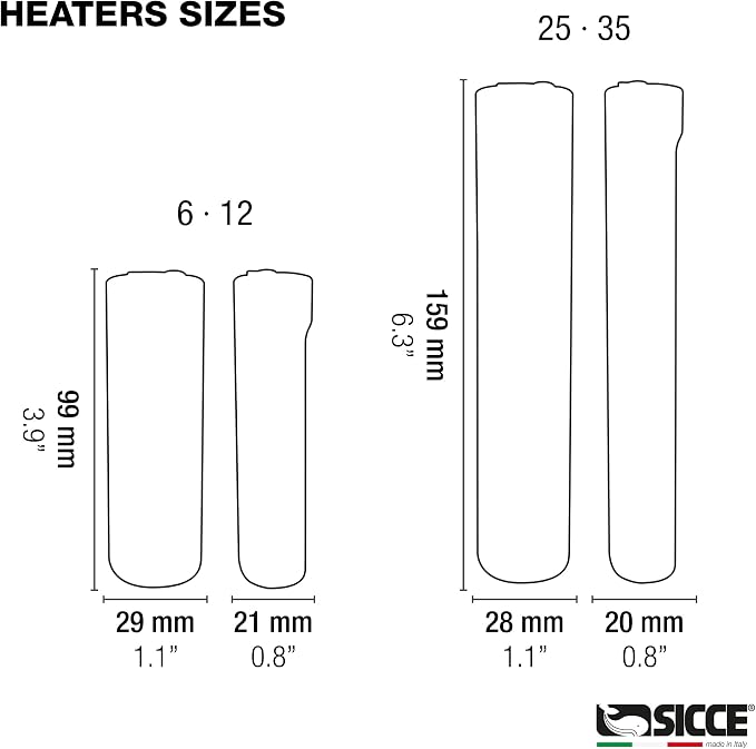 Sicce 22W Jolly Preset Small Submersible Aquarium Heater, Constant Temperature, Betta Fish Tank Heater Set to 77℉ for 1-7 Gallons Freshwater & Saltwater Tanks