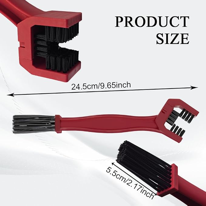 1 PCS Bike or Motorcycle Chain Washer, Motorcycle Chain Cleaning Kit, Motorbike Gear Dirt Stain Cleaning Brush, Bicycle Washer Cleaner Brush Tool for Bicycle Mountain Bike (Red, 1PCS)