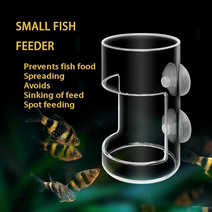 Fish Feeder Orbicular Automatic Fish Feeders Reduced Filter Clogging Tank Suitable for All Kinds of Food Tank Accessories