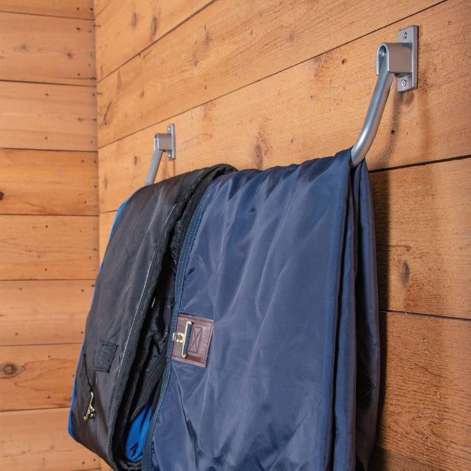 EASY-UP Lightweight Collapsible Horse Blanket Bar | Space-Saving Design | Durable & Sturdy | Easy Access to Blankets | 5-Year Warranty | Simple Installation