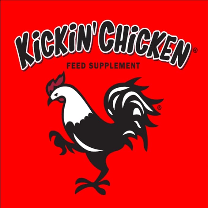 Healthy Coat Kickin' Chicken Feed Supplement: Gallon. Plumage, Skin, Molting, Egg, Immune System, Energy (Pint)