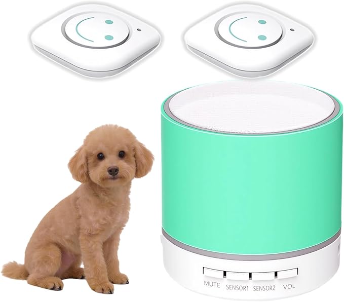 Wireless Puppy Small Dog Doorbell. Ultra-Sensitive Touch Activation, No Pressing Required. Ideal for Dogs with Light Nose or Paw Pressure. 14 Chimes, 3 Volume and Mute, 3W Speaker for Clear Sound