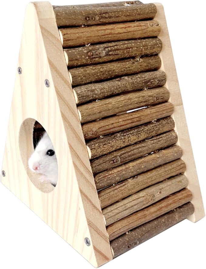 Hamster Hideout- Small Animal Bed Hut House Habitats, Cage Decor for Mice Gerbils