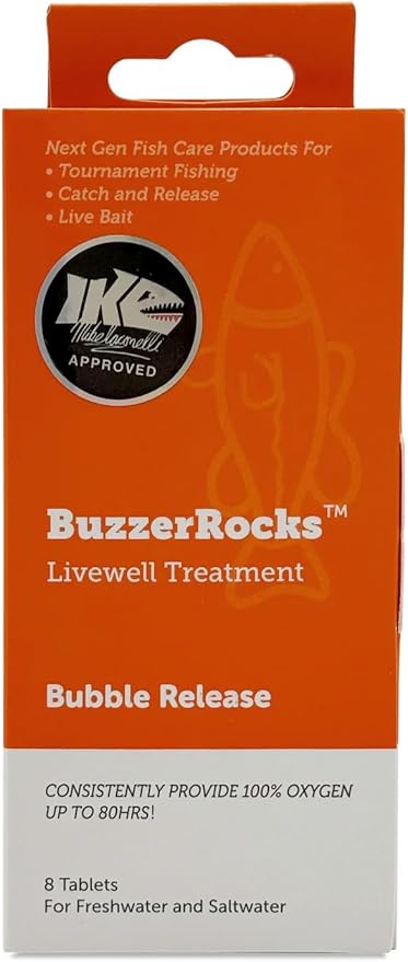 Bubble Release Livewell Oxygen Tablets – Extended Oxygen Supply for Freshwater and Saltwater Use