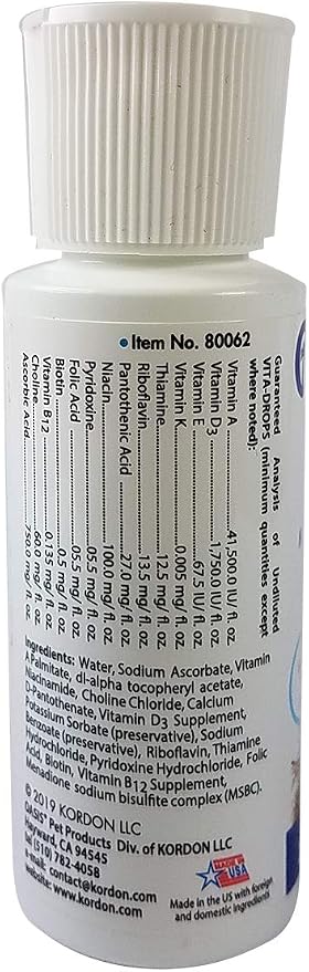 Kordon OASIS #80062 Rabbit Vita Drops, 2-Ounce