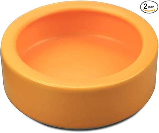 Reptile Food Dish Bowl, Worm Water Dish Small (2.75in) Lizard Gecko Ceramic Pet Bowls, Mealworms Bowls for Leopard Bearded Dragon Chameleon Hermit Crab Dubia Cricket Anti-Escape Mini Superworm Feeder