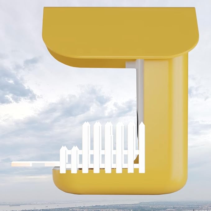 PIAOLGYI Perch and Tall Fence for Bird Buddy Birdfeeder,Accessories Compatible with Bird Buddy Birdhouse(White)