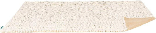 FurHaven Waterproof Dog Blanket – Birch Faux Fur & Suede Calming Throw for Pets, Washable – Taupe, Large
