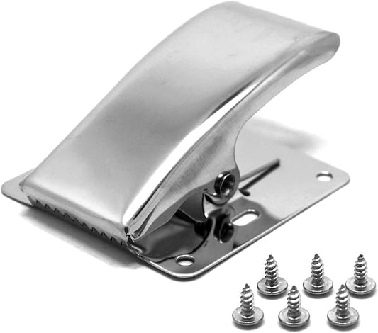 SAMSFX Fish Cleaning Board Tools Fillet Clamp w/Screws Deep-Jaw Fish Tail Clip Board for Scaling Table Bait (Fish Clamp)