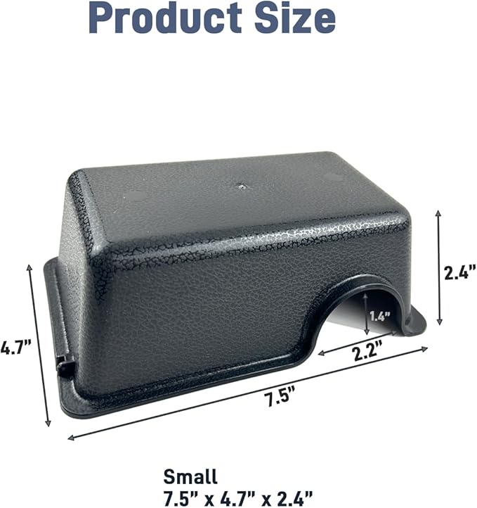 Small 2 Pcs Durable Reptile Hide Box, Ball Python Hide, Leopard Gecko Hide, Bearded Dragon Hide, Easy to Clean Reptile Hides Cave for Tank, Snake Hide Enclosure (7.48" x 4.72" x 2.56")