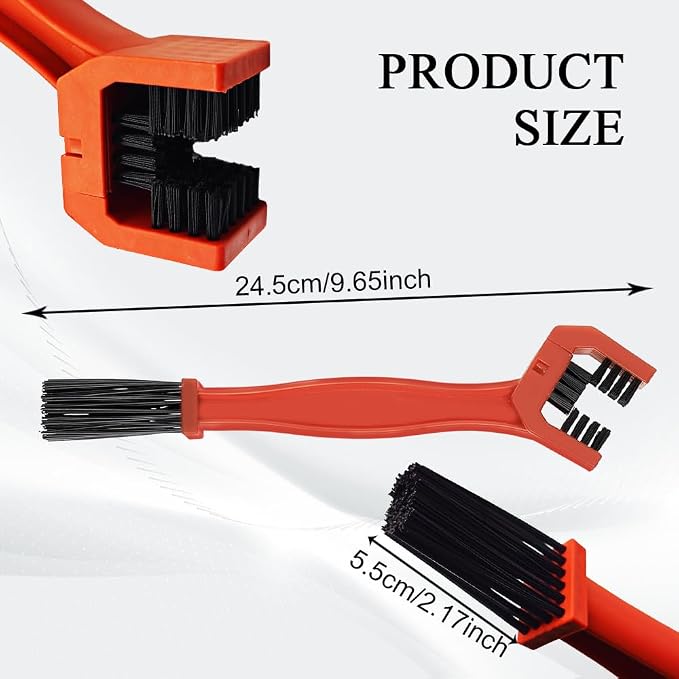 1 PCS Bike or Motorcycle Chain Washer, Motorcycle Chain Cleaning Kit, Motorbike Gear Dirt Stain Cleaning Brush, Bicycle Washer Cleaner Brush Tool for Bicycle Mountain Bike (Orange, 1PCS)
