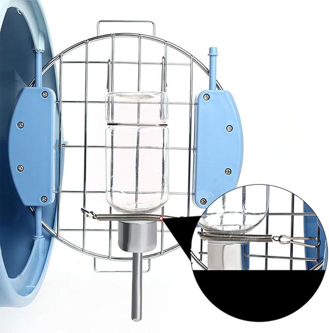 balacoo Hanging Automatic Water Dispenser for Small Animals Portable Pet Water Bottle Feeder for Rabbit Cat Bird Cage Travel Use L Size
