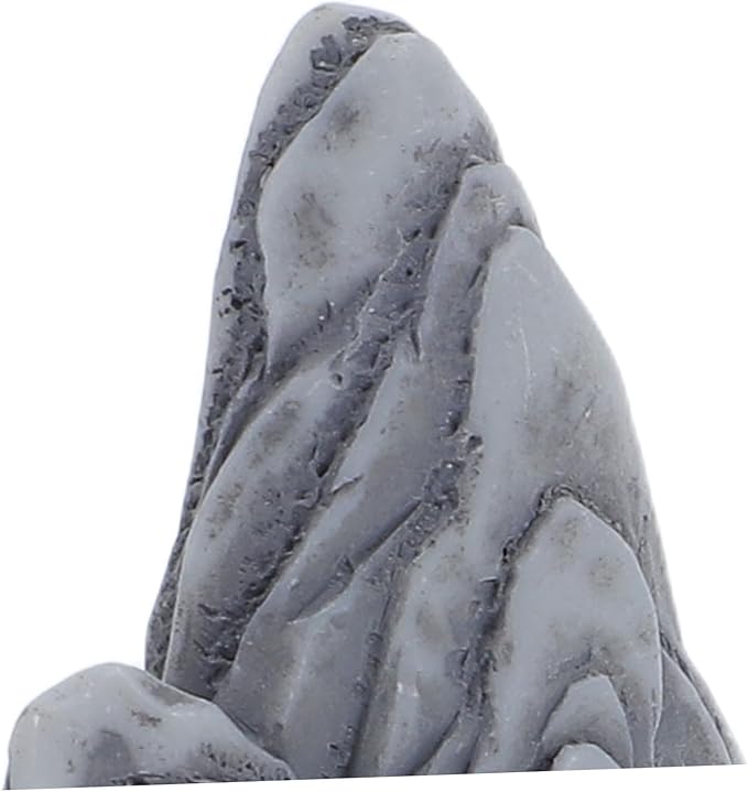 STOBAZA 4pcs Miniature Rockery Statues Resin Micro Landscape Decorations for Fish Tank Garden Indoor Use Detailed Faux Bonsai Ornaments for and Outdoor Decor