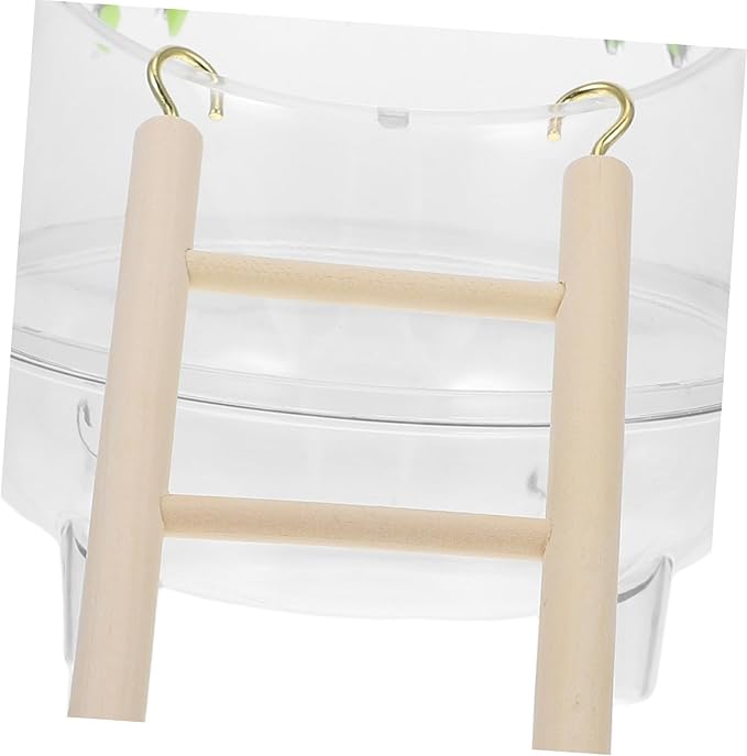 Totority Hamster Bath House Sand Dual-Function Litter Box and Grooming Station for Hamsters Gerbils and Chinchillas Complete Bathing Kit Ladder