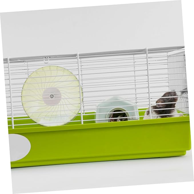 Abaodam Silent Hamster Running Wheel 12 Inch Dual Bearing Crystal Exercise Wheel for Hamsters Gerbils and Chinchillas for Quiet Play and Healthy Exercise