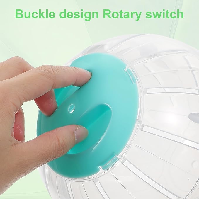 5.7 Inch Hamster Ball, Clear Hamster Exercise Ball, Running Wheel, Breathable, Large Space, Easy to Clean, Cage Accessories, Small Animal Exercise Toys for Small and Medium Dwarf Hamsters