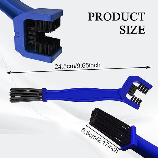 2 PCS Bike or Motorcycle Chain Washer, Motorcycle Chain Cleaning Kit, Motorbike Gear Dirt Stain Cleaning Brush, Bicycle Washer Cleaner Brush Tool for Bicycle Mountain Bike (Blue, 2PCS)